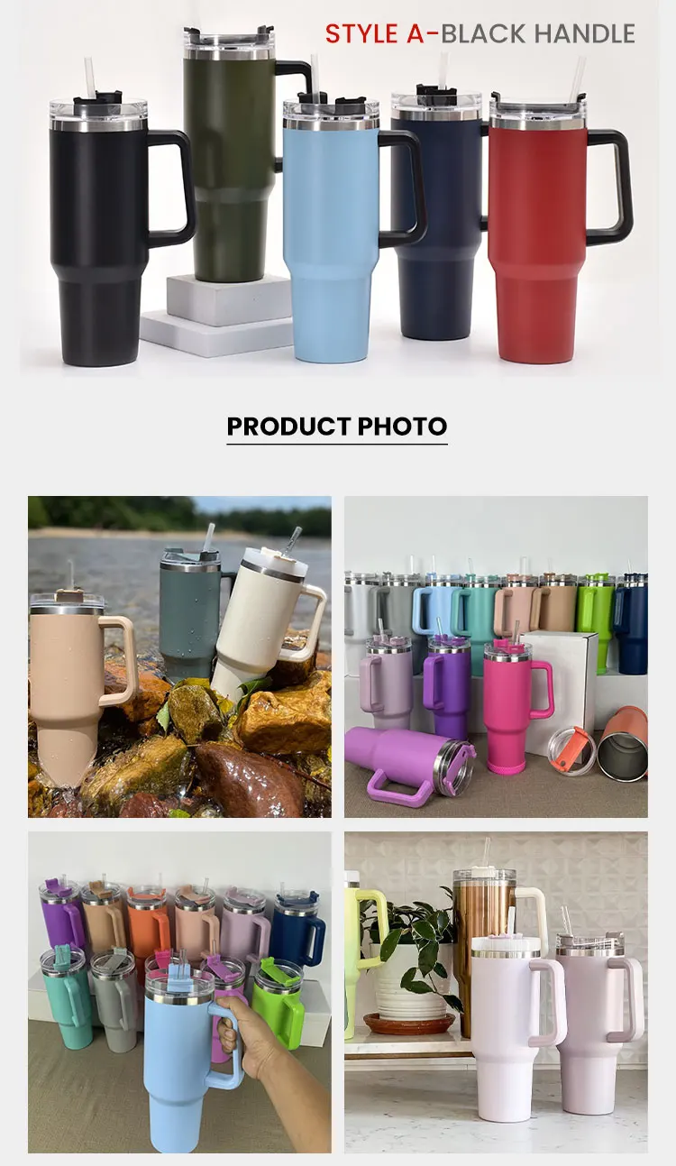 Free Sample Custom Logo Wholesale Leopard 40oz Stanley Cups With Handle