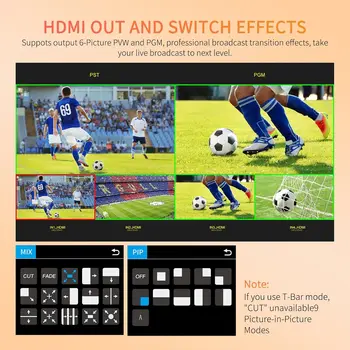 FEELWORLD L2 PLUS Live Video Switcher 5.5" Touch Screen Video Mixer PTZ, Chroma Key USB Fast Streaming Custom Boot Bulk Orders detail image