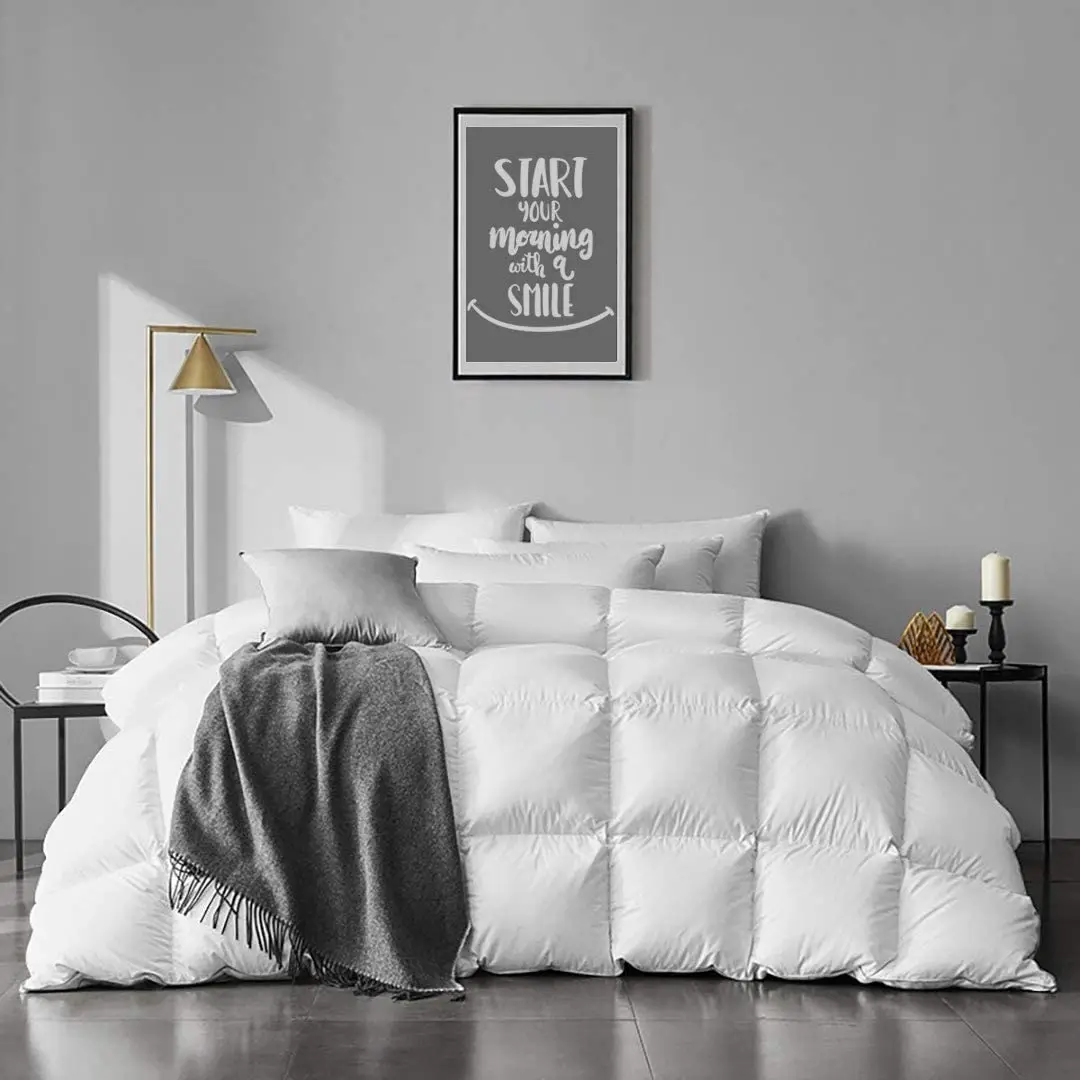 Bio-baumwoll-gänsedaunen-bettdecke,Mittlere Wärme Für Alle Jahreszeiten,Queen- Und King-size-bettdecken-inlett Für Hotel Und Zuhause