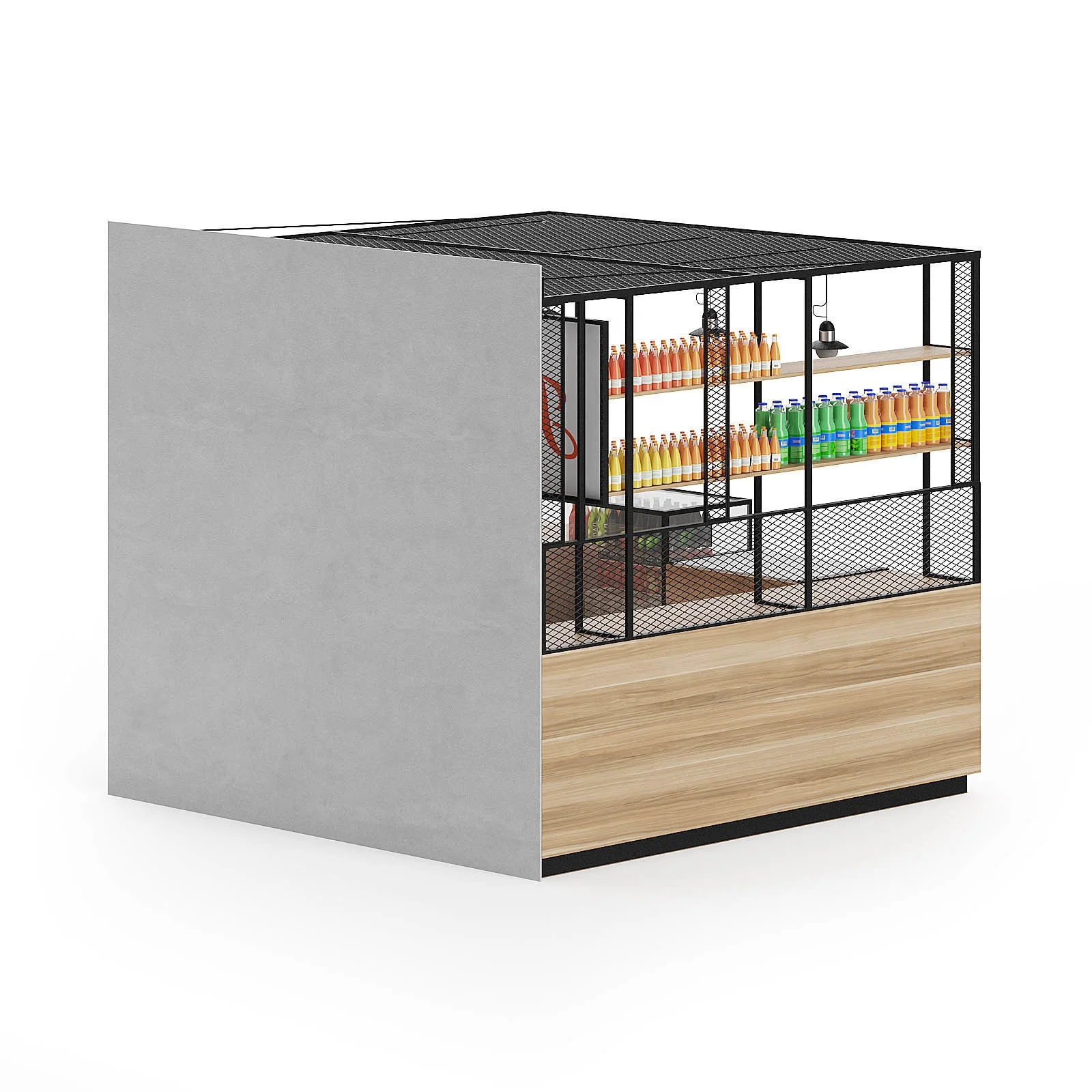 New Design Mall Fast Food Kiosk for Fruit Juice Kiosk Bar Ideas Modern Bubble Tea Smoothies Kiosk Design