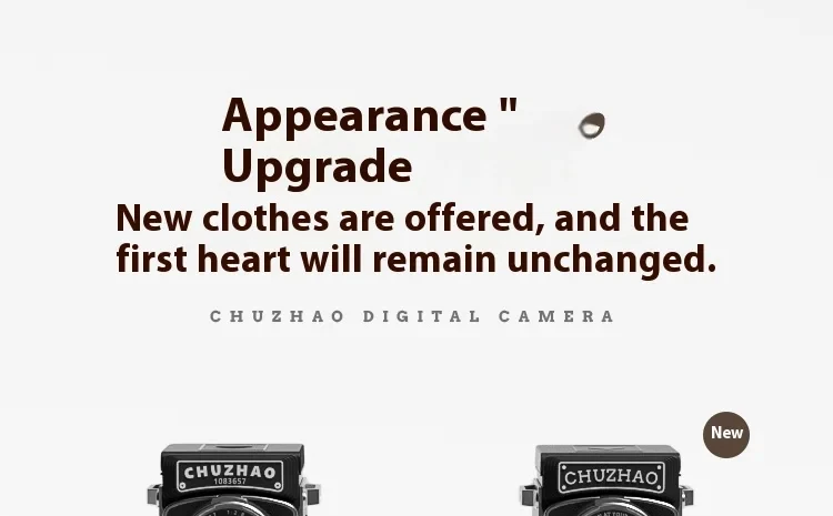 CHUZHAO M1 Digital Camera Shoot Cameras Dual Reflex Portable Small Camer Retro CCD High-definition Travel Mini Camera Customized