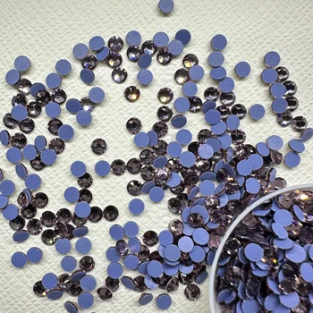 OPL Light Amethyst Glass HotFix Rhinestones - Elegant & Durable Decorative Stones for Crafts, Apparel, and DIY Projects