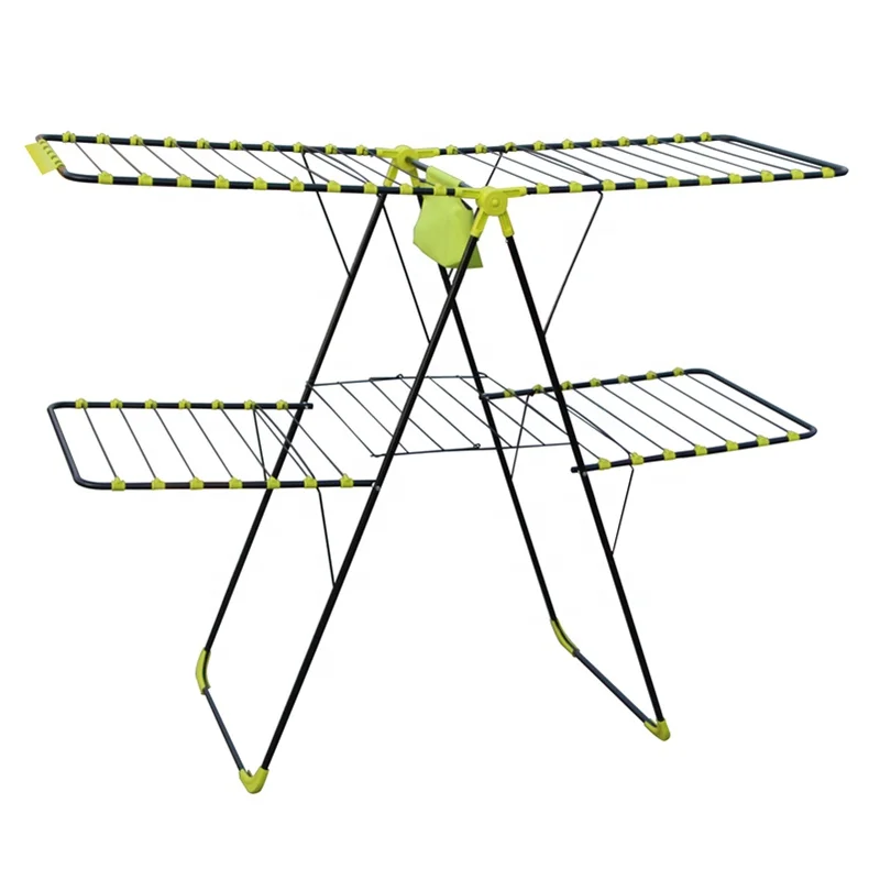 Factory Price Foldable Iron Cloth Holder Clothes Drying Rack Stand