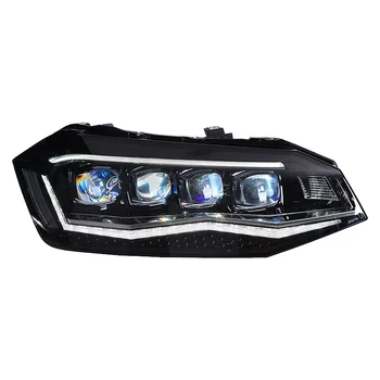 Car Styg Head Lamp for Volkswagen Polo LED Headlight Projector Lens 2019-2020 Headlights Signal DRL Automotive Accessories