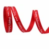 Red-"Happy Valentine's Day" (Hearts)-1cm*10yds(Satin)