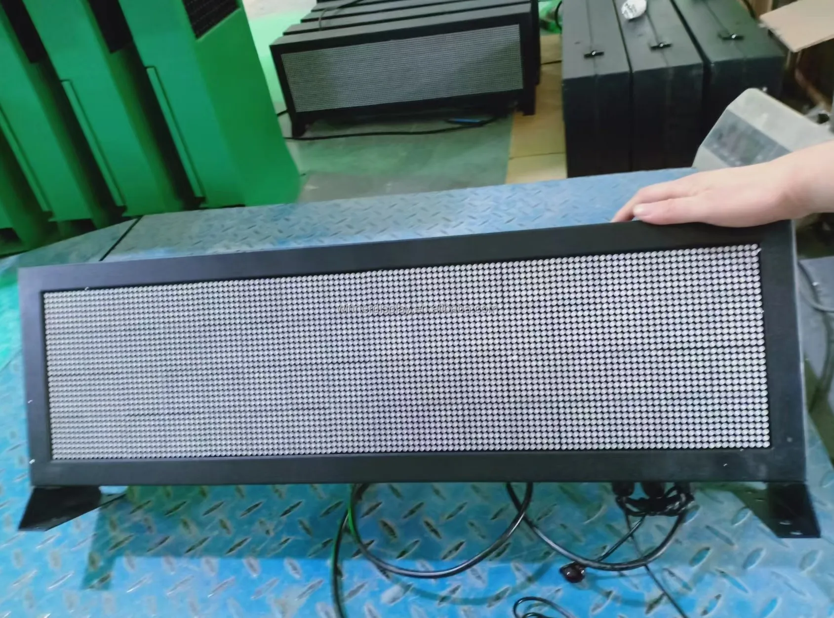 Advertising Led Message Sign  F3.75 Dot matrix Indoor Single Color P4.75 LED Route Display Red Scrolling Led Signs Customized