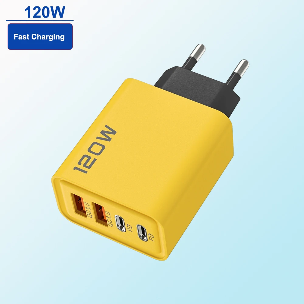 35W GaN PD Fast Charger Dual Port USB Type C USB EU Wall Charger CE Certified Smartphone Tablet Laptop Camera Earphone Multi
