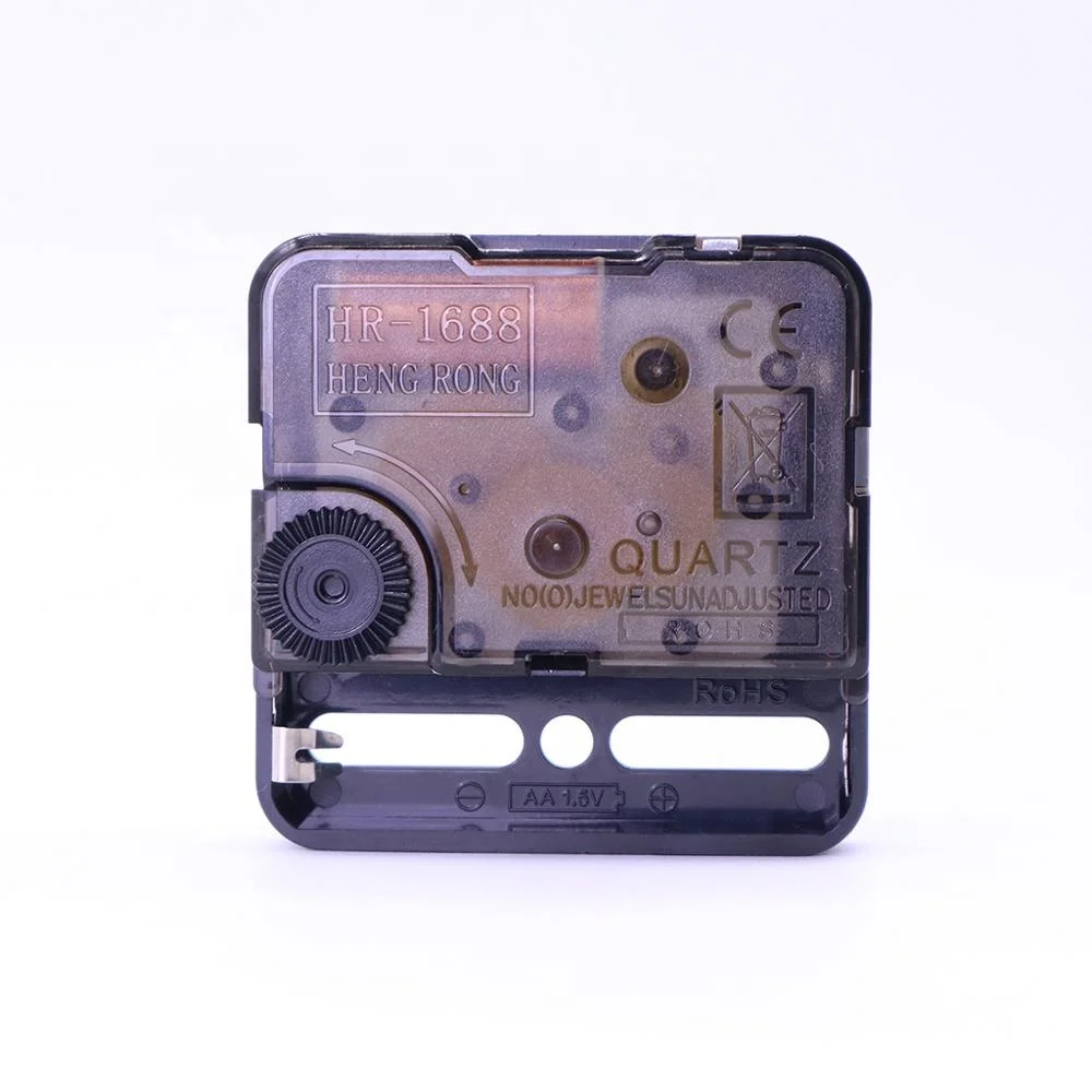 Sweep Silent Quartz Mechanical Wall Clock Movement 1688 for Art Deco Wall Clock,Mute,for Home and Office