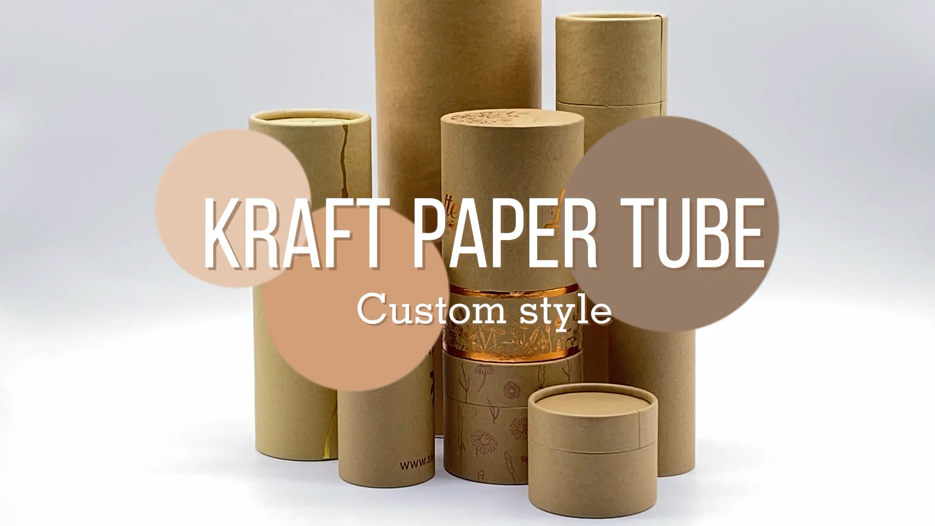 Custom Recyclable Eco Friendly Hard Cardboard Kraft Craft Paper Rolling ...