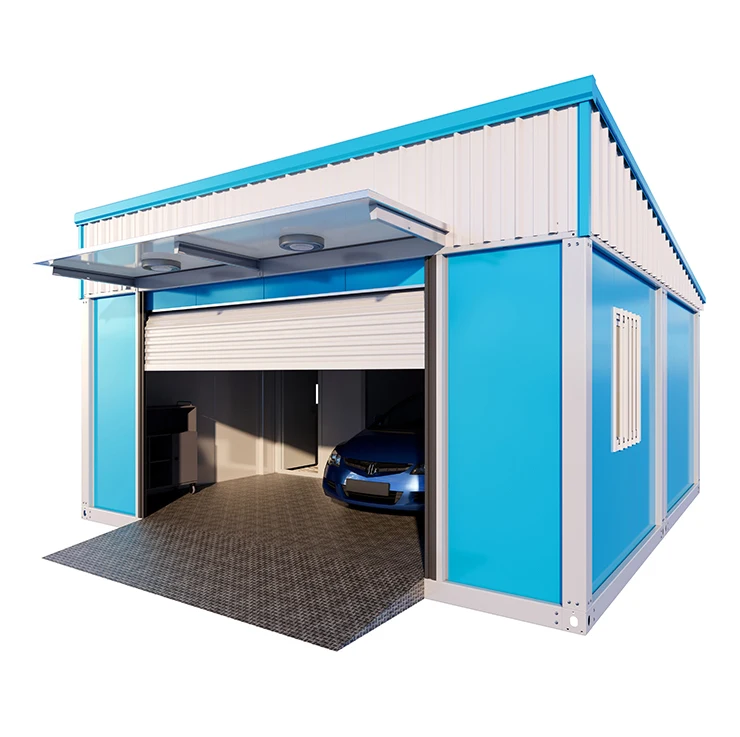 20ft 40ft Container House Flat Pack Luxury Prefabricated Sandwich Panel Steel Thermal Insulated Waterproof Garage for Malaysia