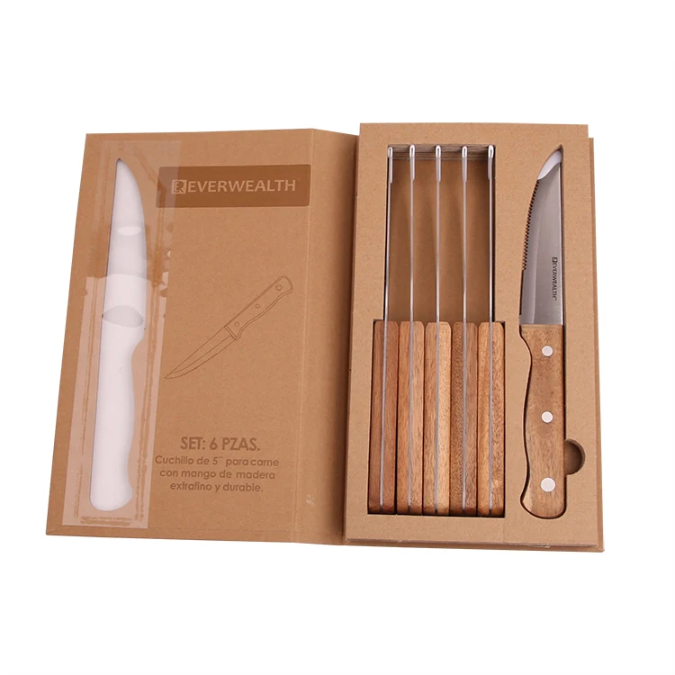 Yangjiang Yangdong Everrich Knife Set 6pcs Steak Knives Messer Laguiole