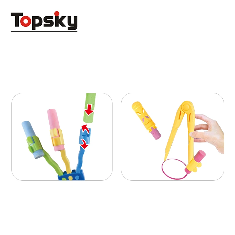 Нетоксичный цветной моющийся набор мелов для улицы Забавная детская художественная