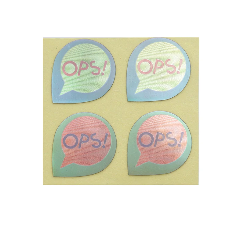 Лидер продаж, Заводские цветные наклейки с голограммой безопасности, наклейки с голограммой, самоклеящиеся этикетки, лист с защитой от бирок