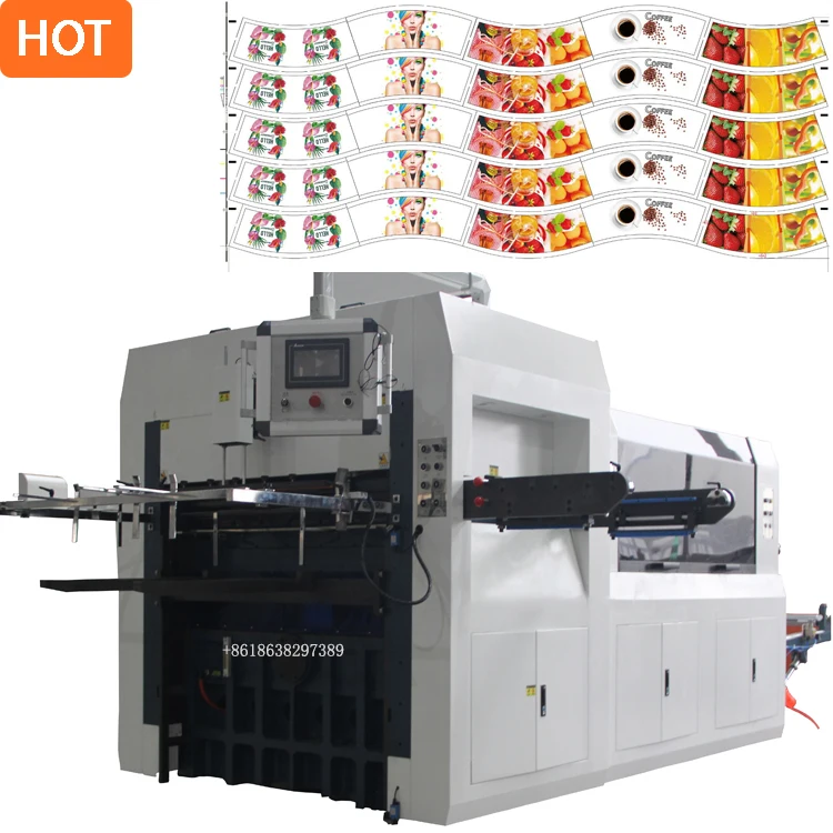 Automated Flexo Paper Cup Printing And Punching Machine For Paper Cup Buy Paper Cup Printing