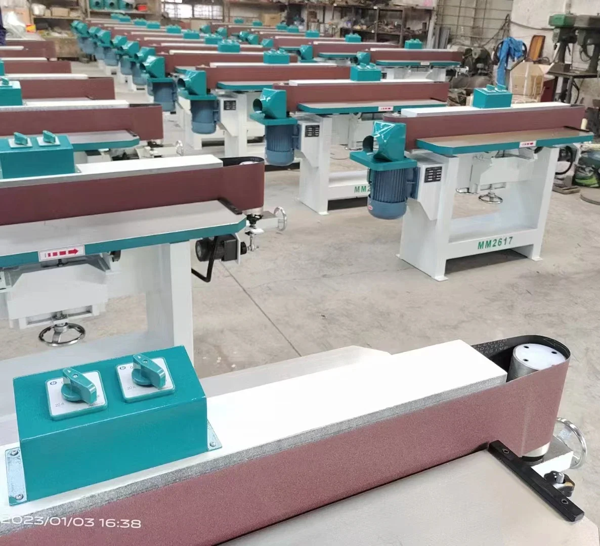 MM2617 Edge Side Belt Horizontal Sanding Machine Easy Operate Wood Floor Sander Retail Construction Farm Furniture Factory Used