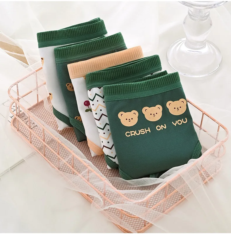 Underwear Women Plus Size Panties Girls Briefs Sexy Lingeries Intimates Cotton Shorts Underpants Cute Panty