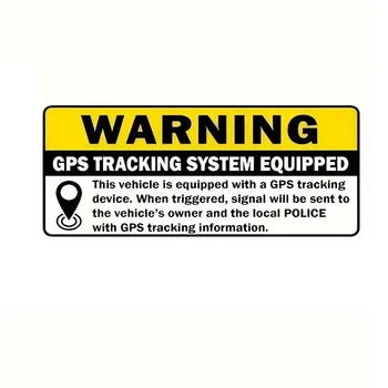 Vehicle GPS Tracking System Equipped Warning Sticker Waterproof Decorative Sticker