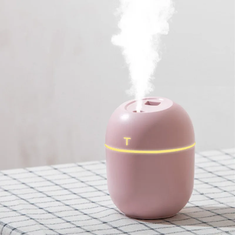 OEM 200ML Ultrasonic Mini Air Humidifier Aroma Essential Oil Diffuser for Home Car USB Fogger Mist Maker with LED Night Lamp
