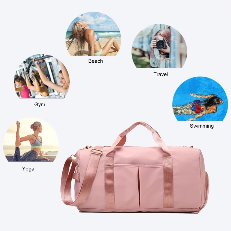 2023 Customized Large Capacity Sports Magnetic Gym Bags Nylon Female ...