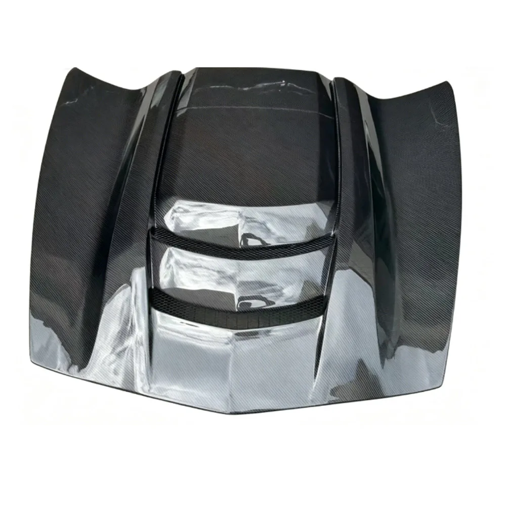 Car Accessories Engine Hood Car Hood for CORVETTE C7 14-19 Carbon Fiber with 2 Holes