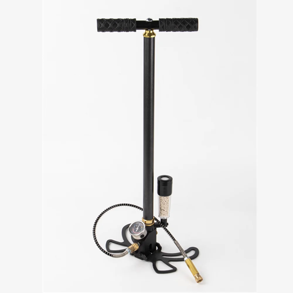 High Pressure Hand Pump with Filter Paintball Hunting Accessories Bomb Pompa Manual Pumps 4500 psi 310 bar with Dry Pack