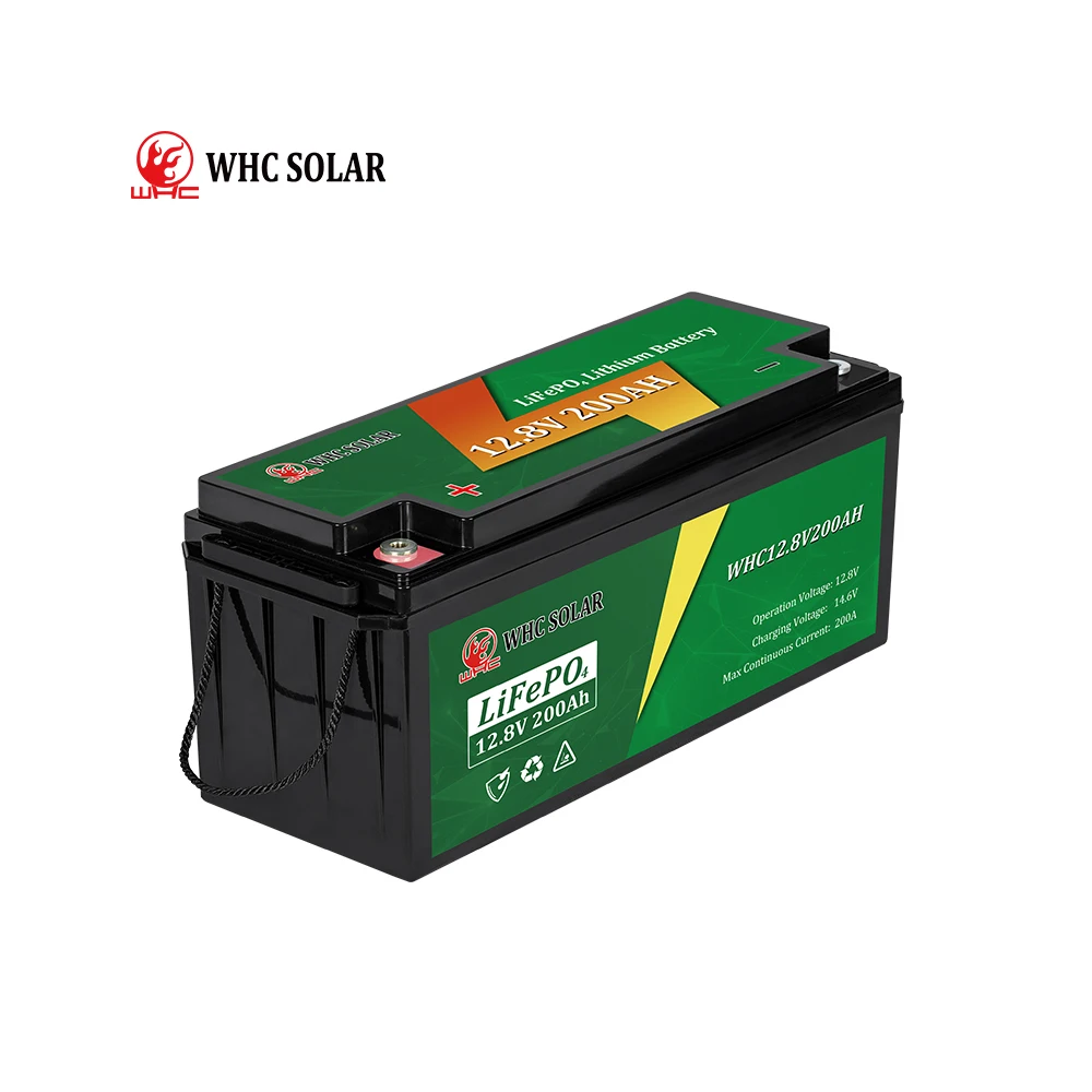 WHC Solar Panel With Battery Lifepo4 12V 48V  60V 100Ah 200Ah Lithium Iron Phosphate Battery