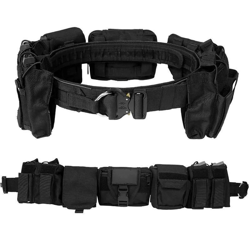 Detachable Tactical Training Waist Bag Hunting Mountaineering Tactical Duty Belts Utility Belt with Accessories Pouches