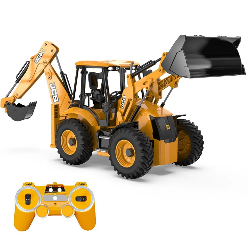 DoubleE 2.4G 1 20 RC JCB Backhoe Loader E589 003 2in1 Loader Digger Bulldozer Excavator Engineering truck Alibaba