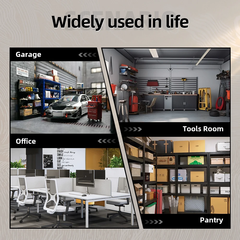 Modern 2-Door Black Steel Metal File Cabinet Adjustable Office and School Storage Garage Cabinets factory