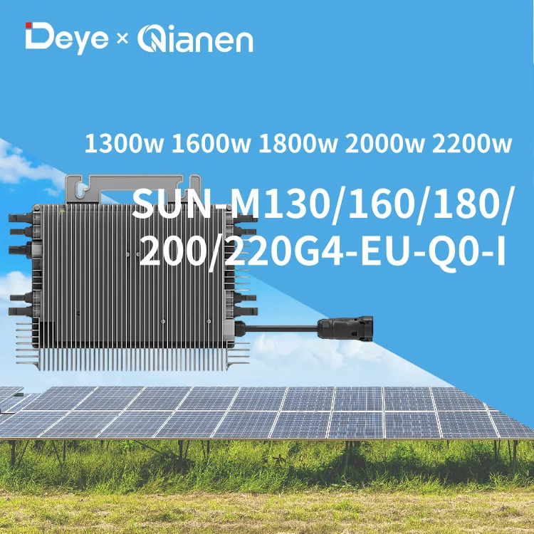 For SUN-M130/160/180/200/220G4-EU-Q0-I On-Grid Micro Inverter 1300W 1600W 1800W 2000W 2200W Solar Panel System Single 15-Year