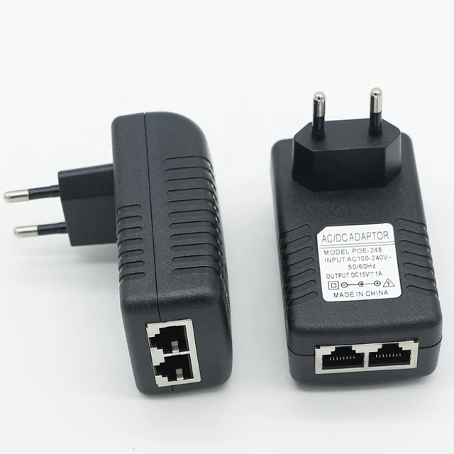 POE Power Supply Adapter 12V1A EU Plug POE Injector Ethernet Power Supply Wall Charger for IP Camera 12V1A Poe Adaptor