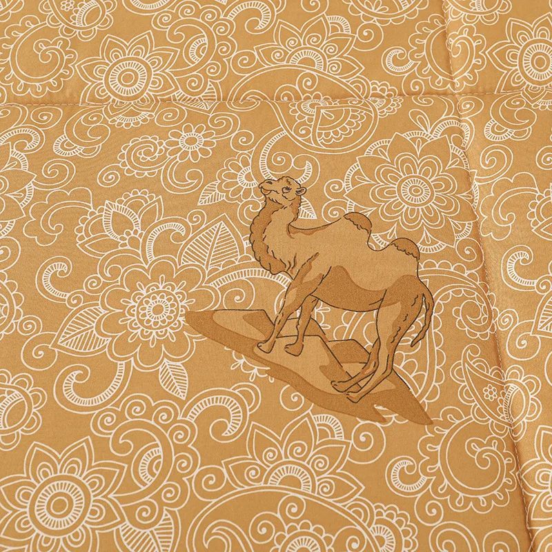 Custom bronzed camel wool foldingwinter quilt anti-bacterial skin deluxe warmanti-cold polyester fiber comforter special price
