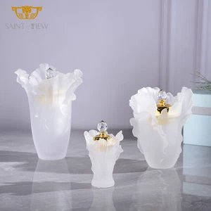 Middle East Luxury Handmade Crystal Sandalwood Mabkhara Bakhoor Censer Burner