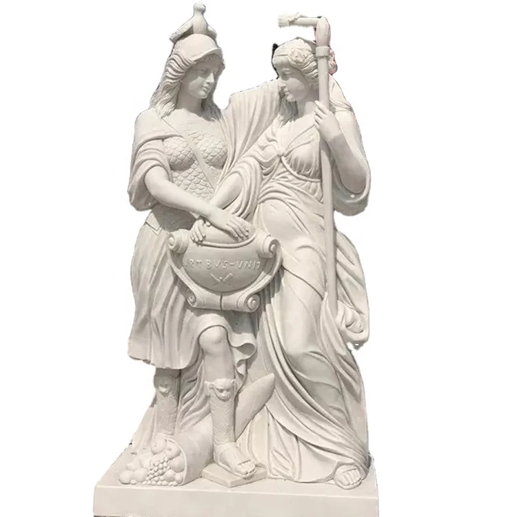 Wholesale Life-Size Natural White Marble Buddha Statue Modern Design From China Factory for Outdoor Temple Decor