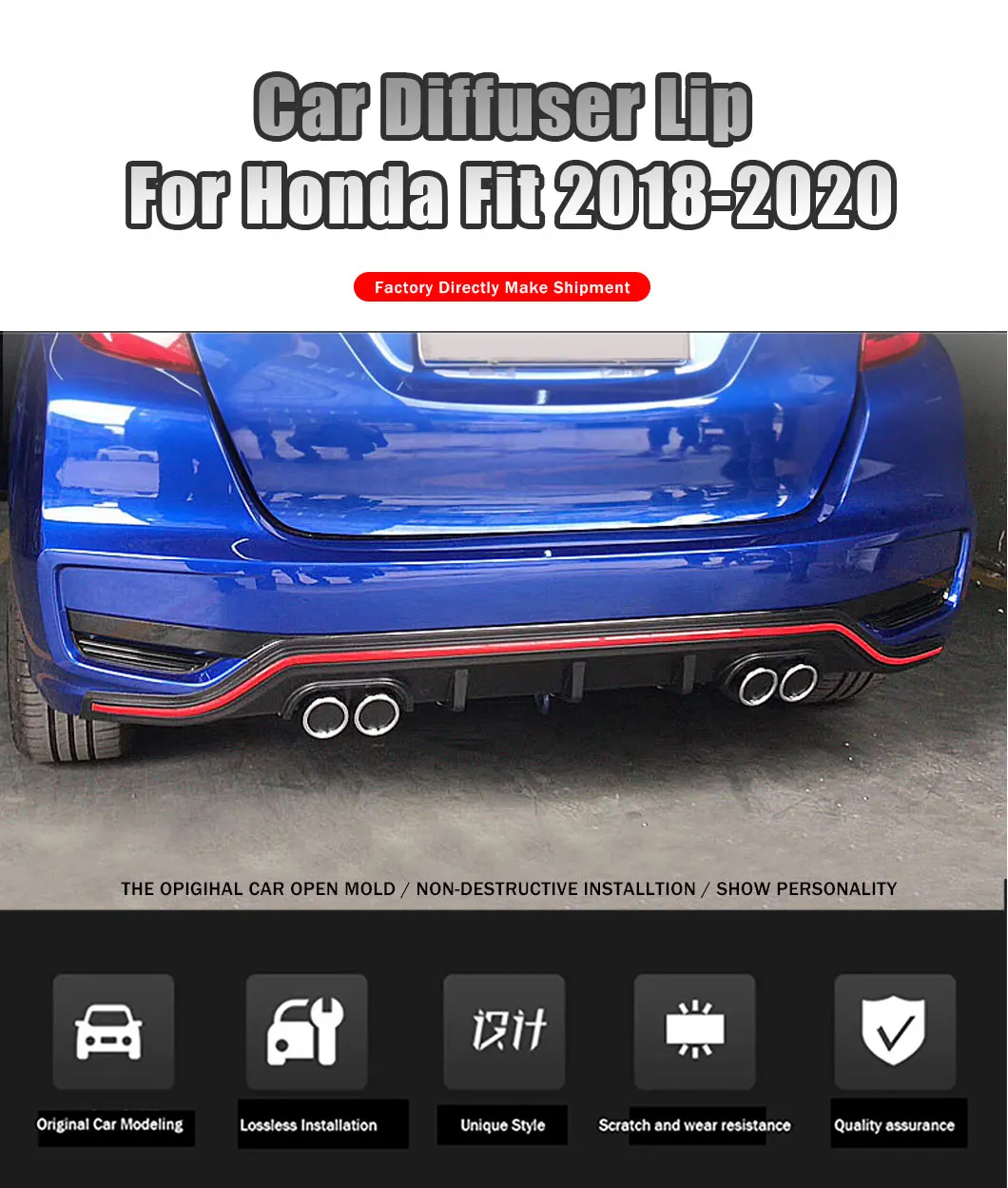 3M™ Honda Fit 2018-2020 Bumper Paint Protection Kit