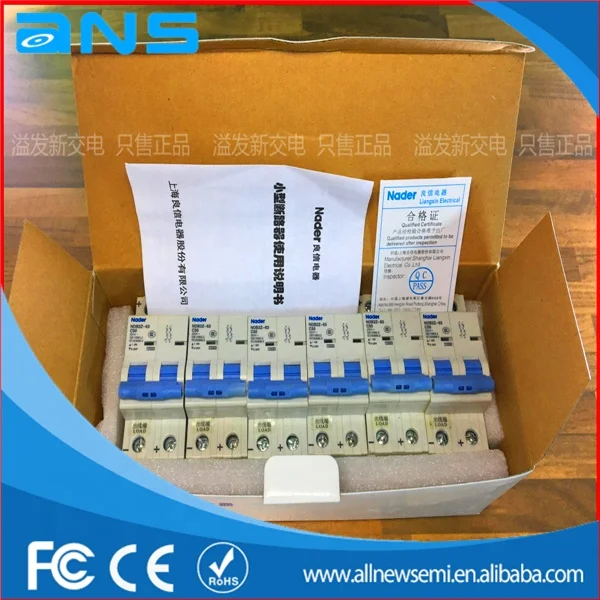 250V автоматический выключатель постоянного тока Американская классификация проводов 2р 50A воздушный выключатель NDB2Z-63 C50 переменного тока выключатель