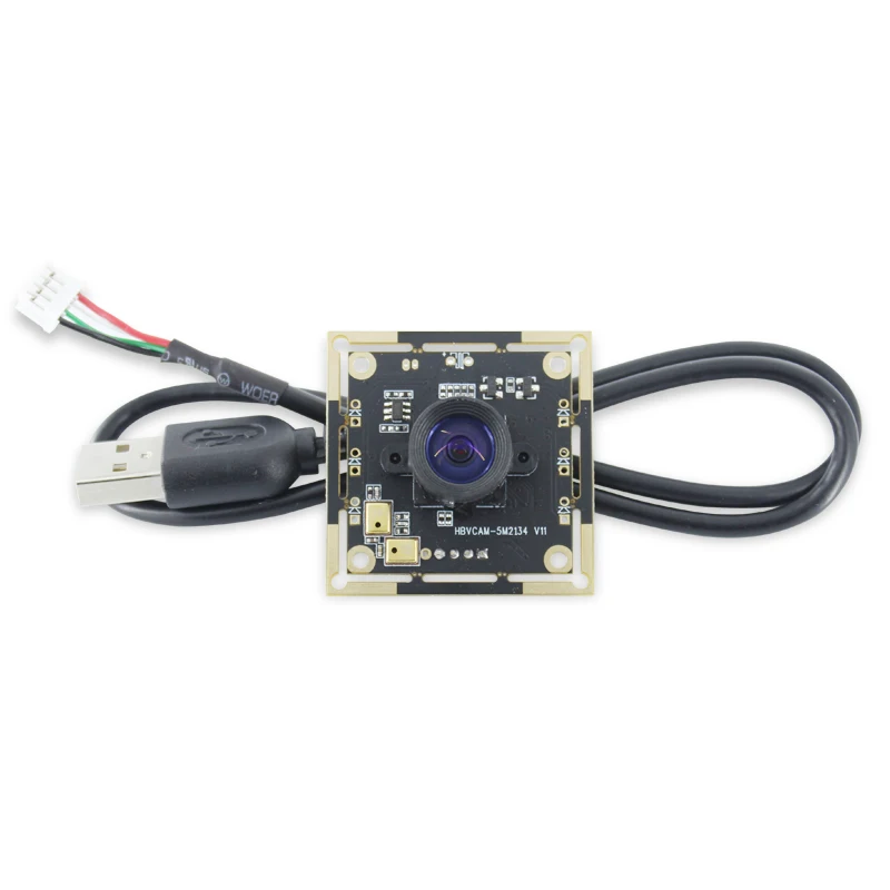 100-degree FOV 5MP USB Industrial Control Camera Module with IR and Depth Sensing Features