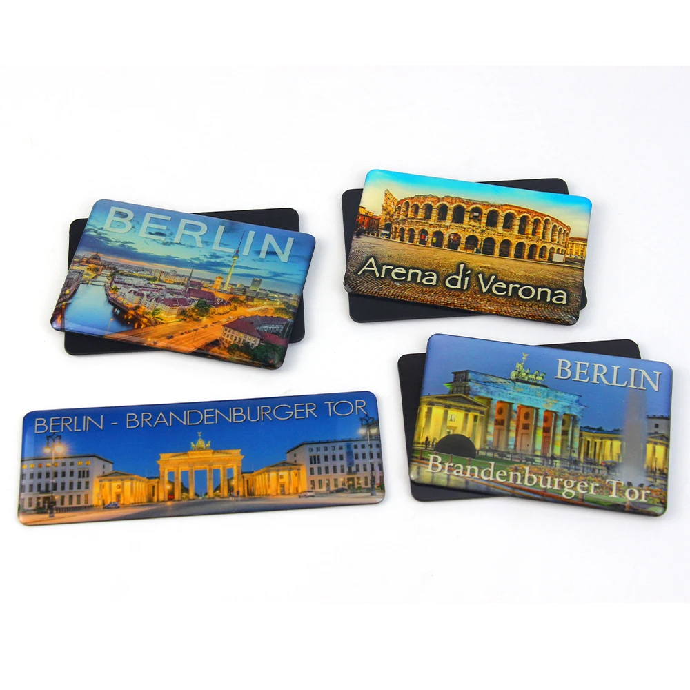 Oem Magnetic Epoxy Fridge Magnet / Epoxy Resin Magnet Set Printing Your Own Design Fridge Magnet