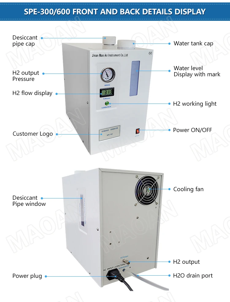 Ml Min Water Electrolysis Hydrogen Generator Pem Technology Spe