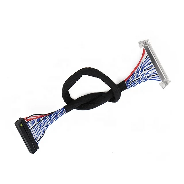 Scondar LED 40 Pin to LCD 30 Pin Converter LVDS Cable Custom Wire Harness Assemblies