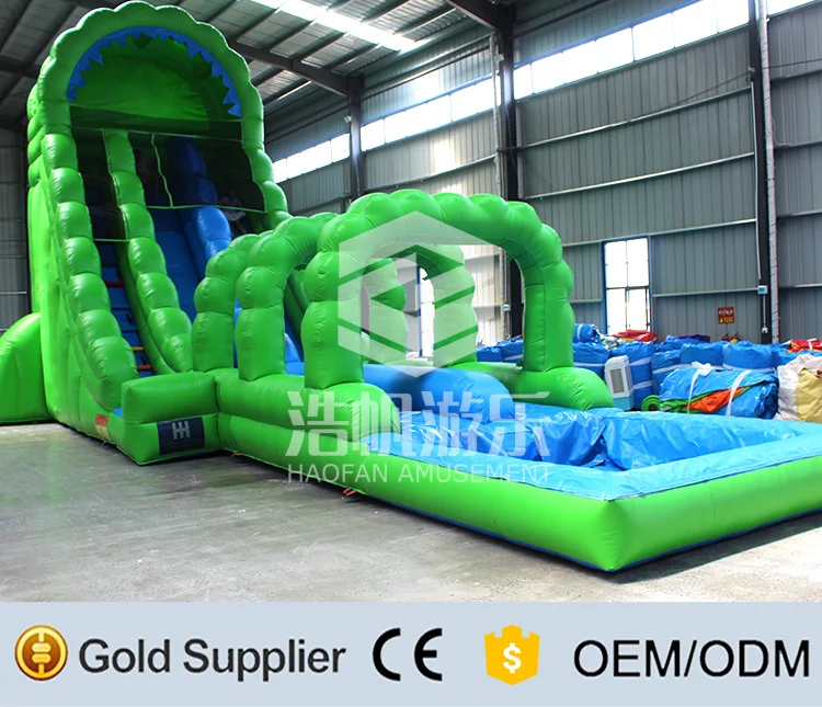 15m Giant Larger Inflatable Long Water Slide Blow Up Inflatable Water ...