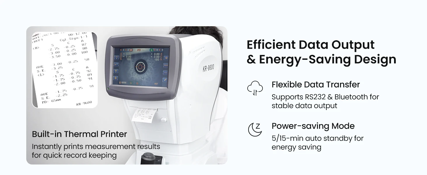 Ophthalmic Diagnostic Device KR-9600 Auto Ref Keratometer Autorefractometer Portable Optometry Examination Machine