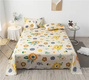Factory Direct Wholesale 100% Polyester Fashion Beautiful Various Patterns Microfiber Bedsheet