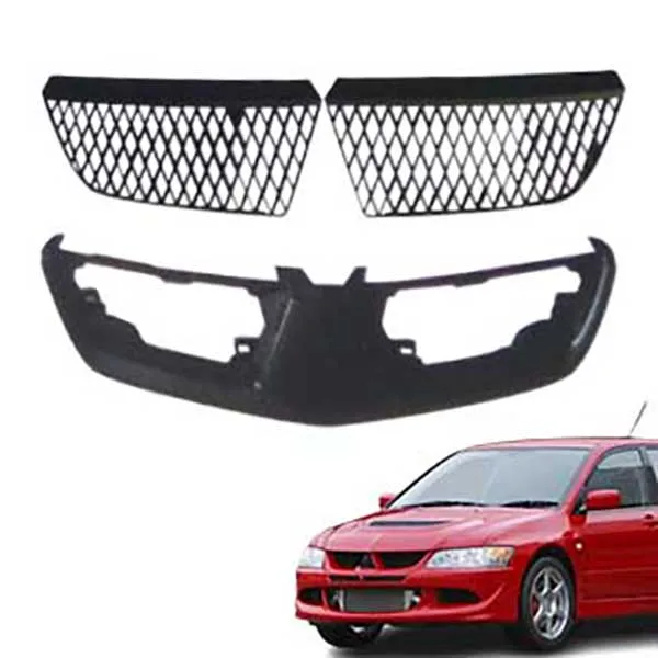 product car auto parts front grille cover kit for mitsubishi lancer 2003 2005 2007 accesorios body kit-35