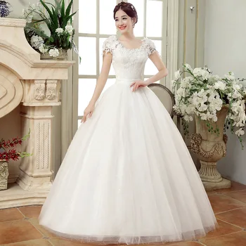 2022 Chic Corset Bridal Dress Lady Wedding Elegant Overskirts Lace Boho Sweetheart White Wedding Gowns Women Slim Shoulder Dress