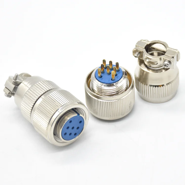 8 Pin High Temperature Resistant Hermetic Vacuum Connector Glass Sealing Aviation Connector