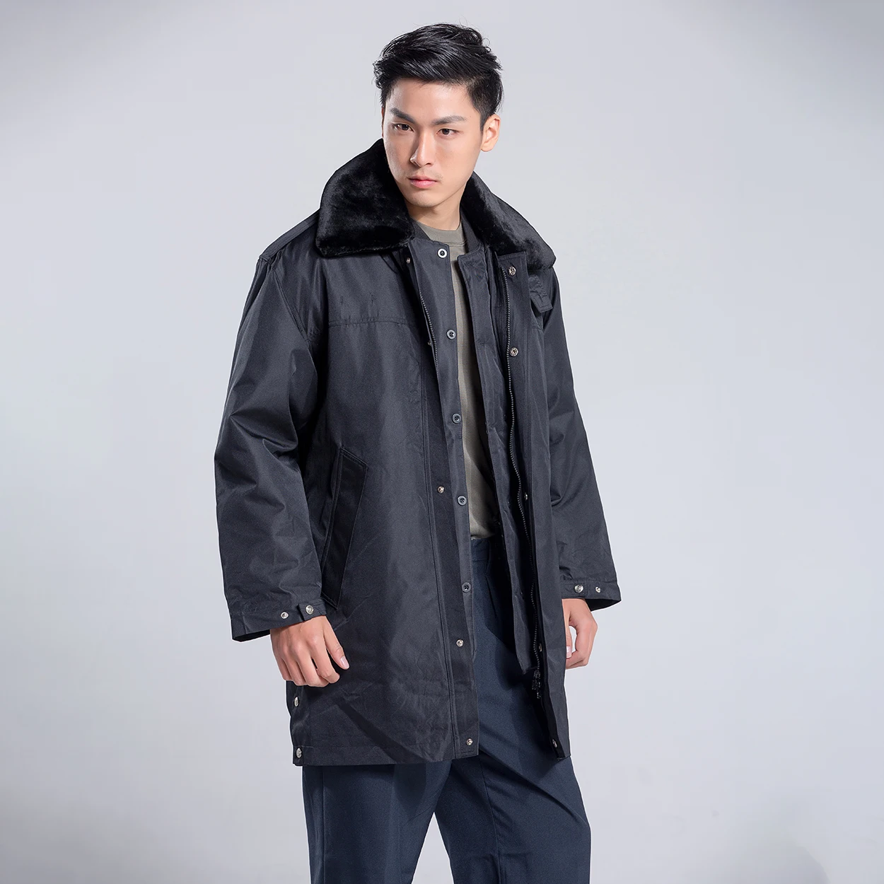 Мужская зимняя Защитная униформа, рабочая одежда для воротника, плотное пальто, зимняя куртка с подкладкой