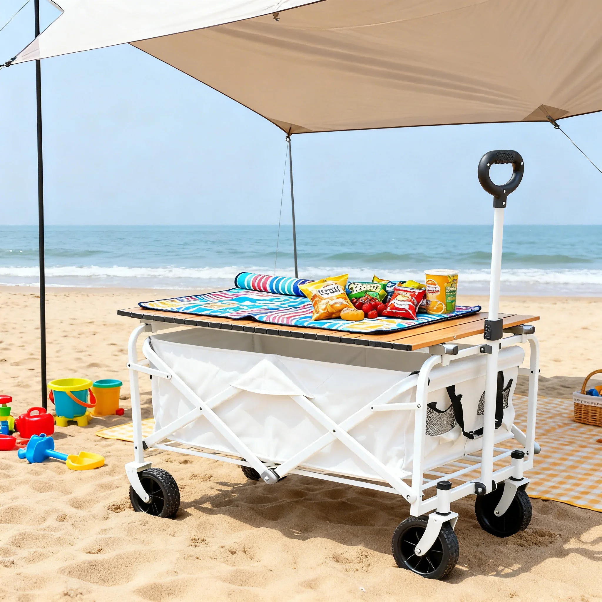 Sandbeständiger Frachttransporter, geeignet für wasserdichten Outdoor-Frachttransport am Strand und am Meer. – Detail 10