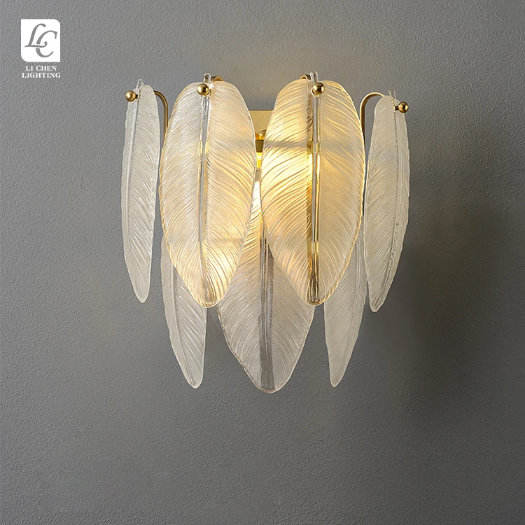 W0017-1 Minimalistic Interior Decoration Night Lamp Home Villa Corridor Glass LED Modern Sconce Wall Light