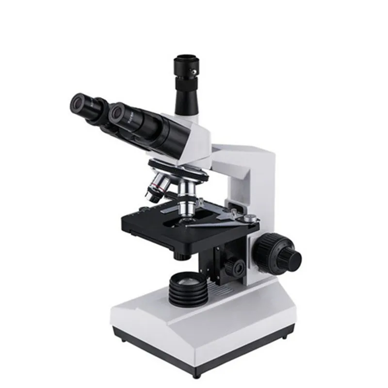 Z110 Trinocular Darkfield Biological Medical Microscope LED Illumination Abbe Condenser Mechanical Stage 2500X Magnification